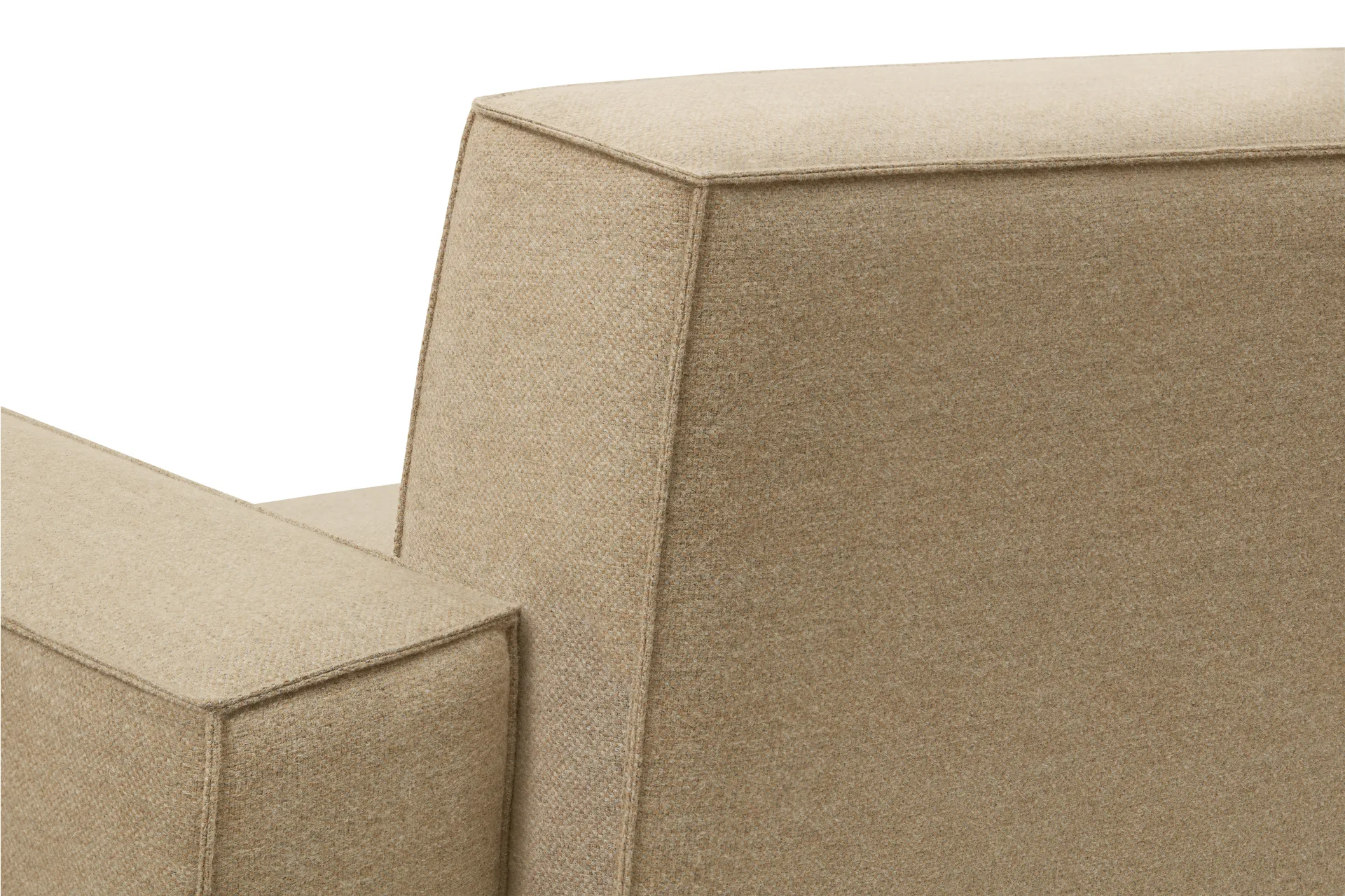 Hunk lounge fotel z podłokietnikami, Beige Hem