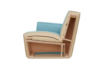 Hunk lounge fotel z podłokietnikami - Beige - Hem