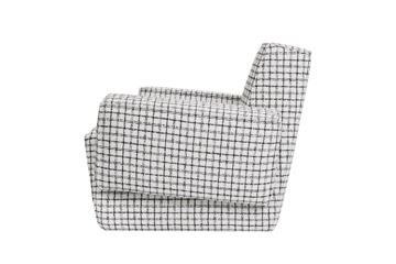Hunk lounge fotel z podłokietnikami - Checkered black/white - Hem
