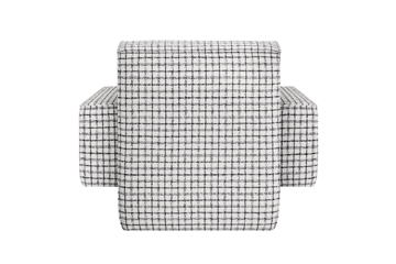 Hunk lounge fotel z podłokietnikami - Checkered black/white - Hem