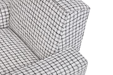 Hunk lounge fotel z podłokietnikami - Checkered black/white - Hem