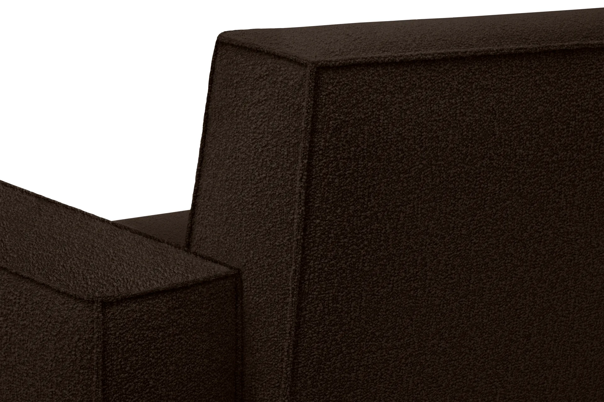 Hunk lounge fotel z podłokietnikami, Chocolate Hem