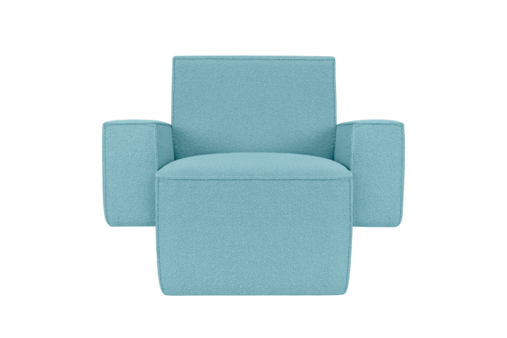 Hunk lounge fotel z podłokietnikami, Icicle Hem