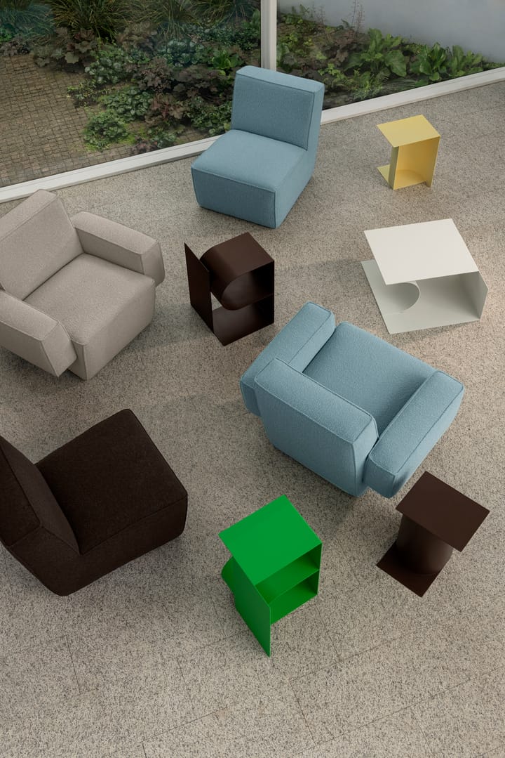 Hunk lounge fotel z podłokietnikami, Icicle Hem