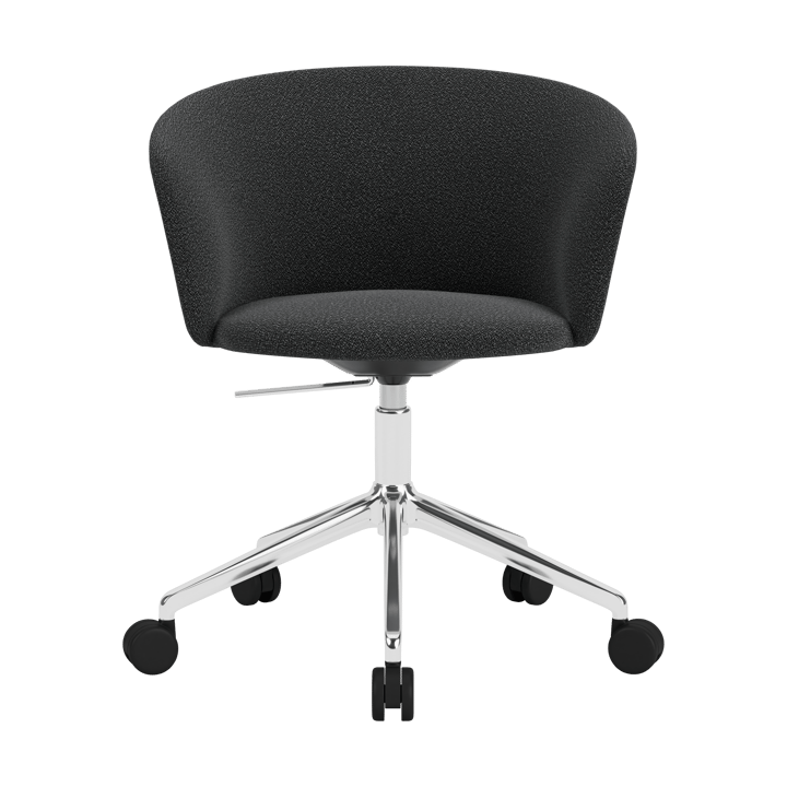 Kendo Swivel krzesło biurowe z 5 kółkami - Graphite-polished aluminium - Hem