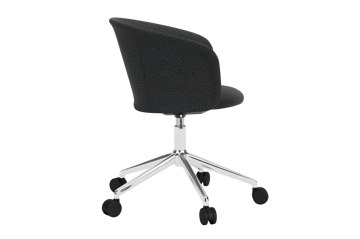 Kendo Swivel krzesło biurowe z 5 kółkami - Graphite-polished aluminium - Hem