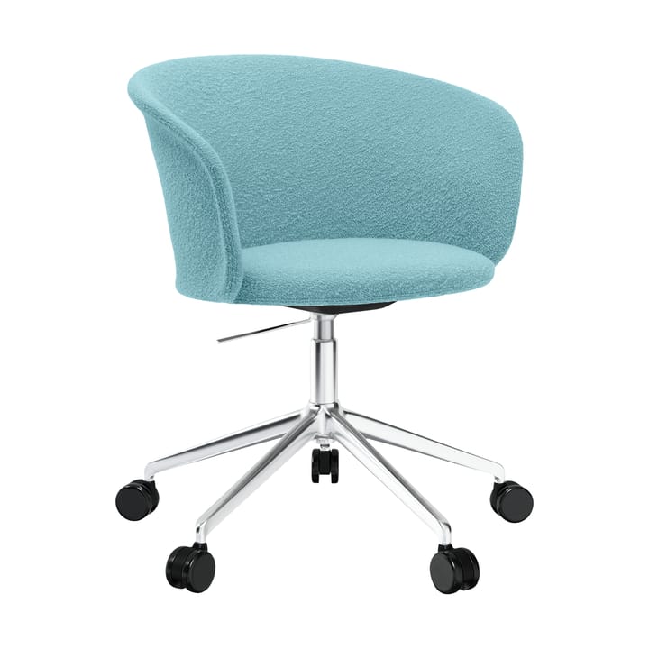 Kendo Swivel krzesło biurowe z 5 kółkami - Icicle-polished aluminium - Hem