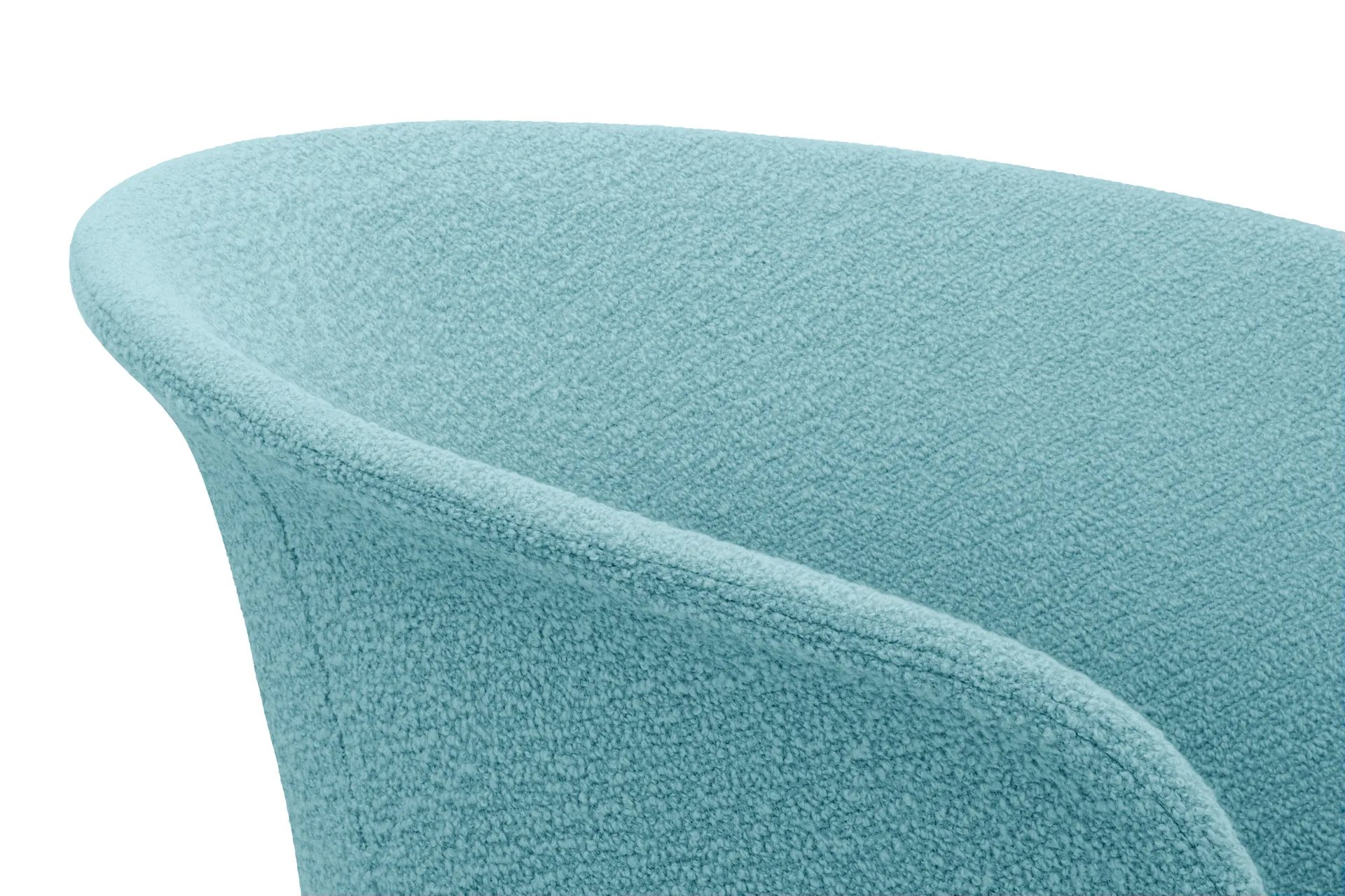 Kendo Swivel krzesło biurowe z 5 kółkami, Icicle-polished aluminium Hem