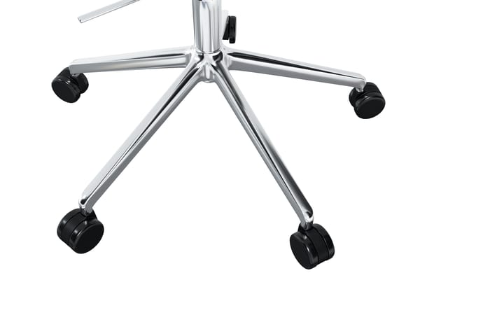 Kendo Swivel krzesło biurowe z 5 kółkami, Icicle-polished aluminium Hem