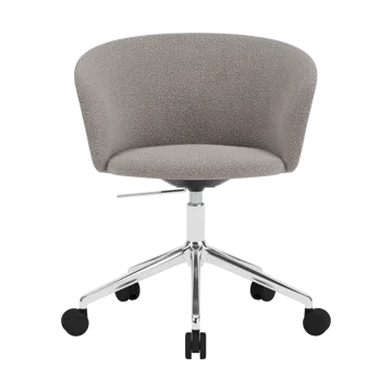 Kendo Swivel krzesło biurowe z 5 kółkami - Porcelain-polished aluminium - Hem