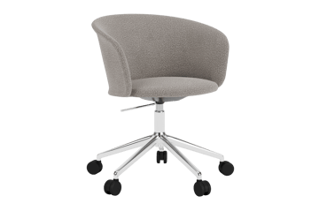 Kendo Swivel krzesło biurowe z 5 kółkami - Porcelain-polished aluminium - Hem