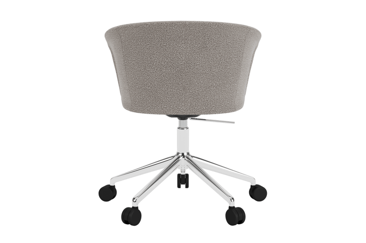 Kendo Swivel krzesło biurowe z 5 kółkami, Porcelain-polished aluminium Hem