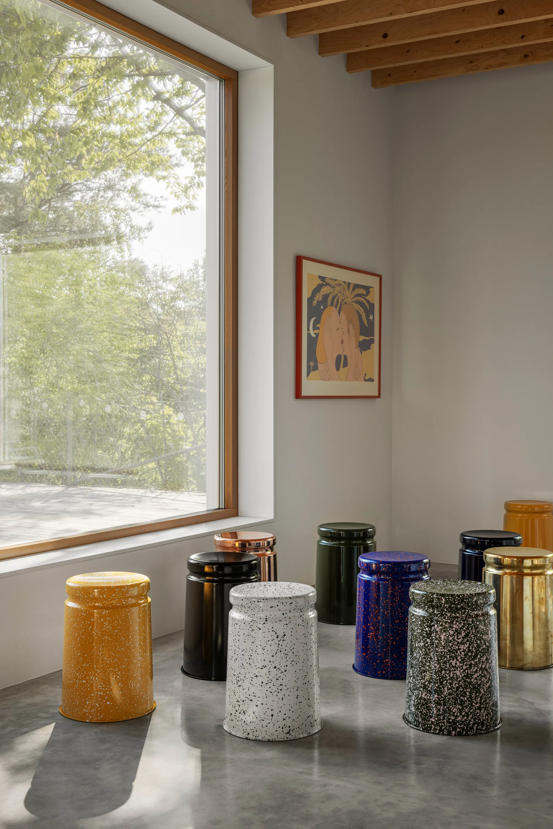 Last stołek Ø32x44 cm, Black Hem