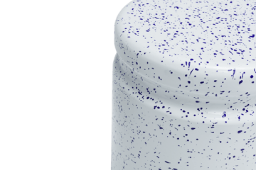 Last stołek Ø32x44 cm - White-blue splatter - Hem