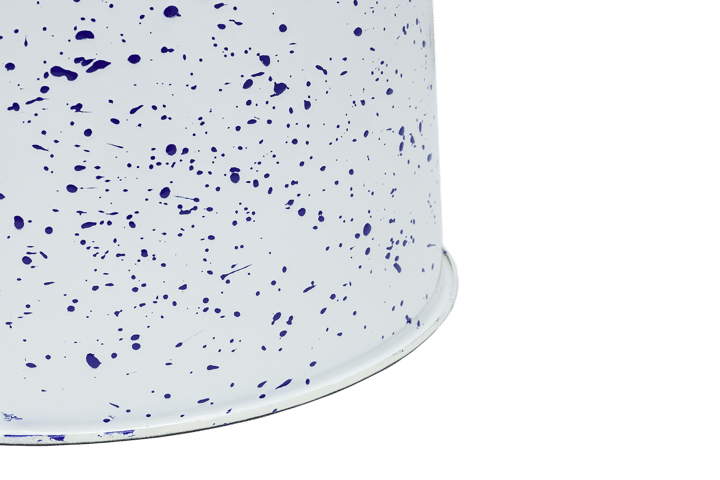 Last stołek Ø32x44 cm, White-blue splatter Hem