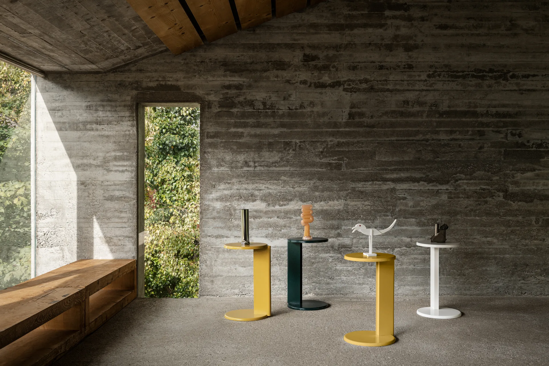 Lolly stolik boczny 56 cm, Cream matte Hem