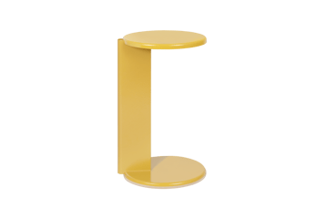 Lolly stolik boczny 56 cm - Ochre yellow gloss - Hem