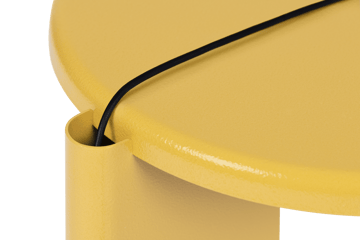 Lolly stolik boczny 56 cm - Ochre yellow gloss - Hem