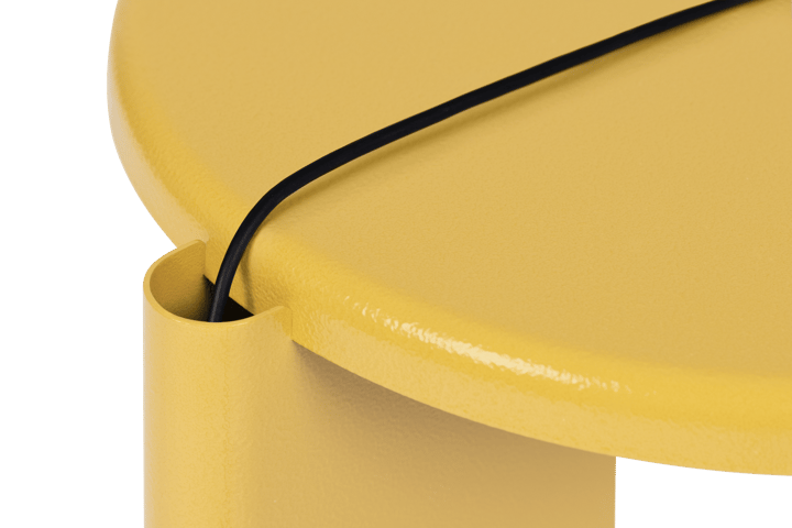 Lolly stolik boczny 56 cm, Ochre yellow gloss Hem