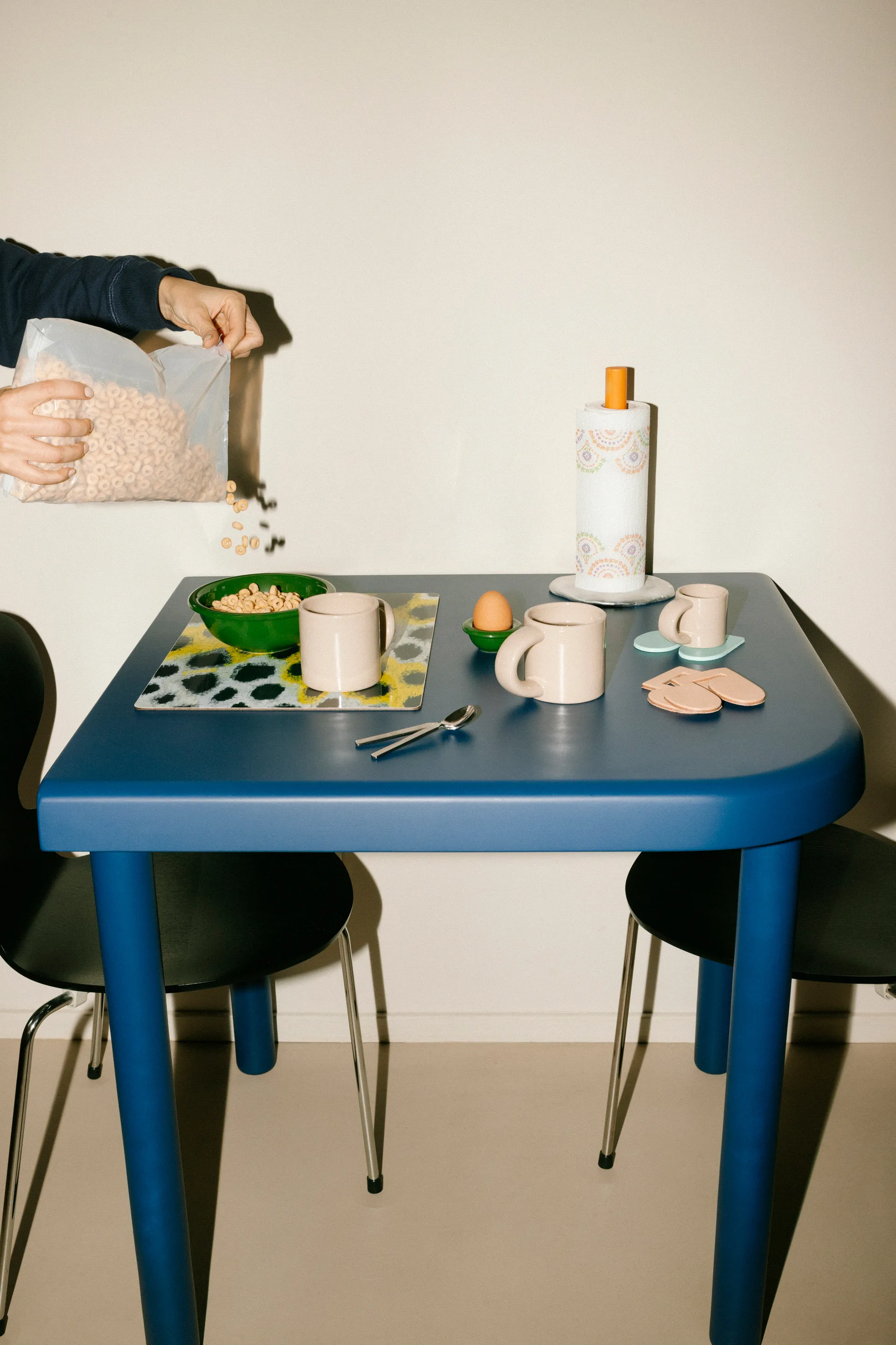 Monster podkładka na stół 30x40 cm 2 szt., White-yellow-black Hem