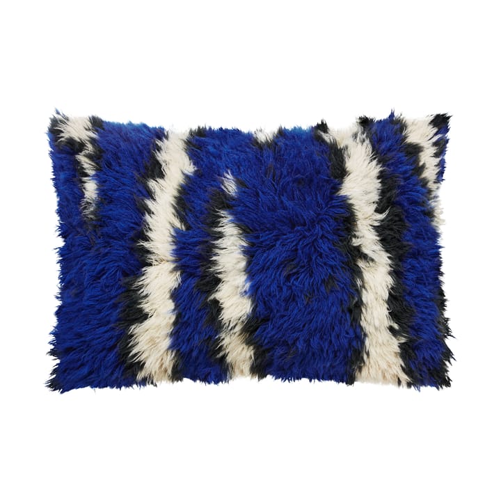 Monster poduszka Large 40x60 cm - Ultramarine blue-off white - Hem