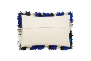 Monster poduszka Large 40x60 cm - Ultramarine blue-off white - Hem