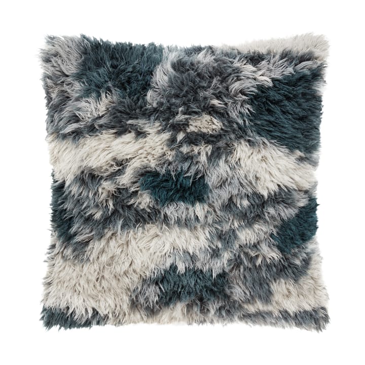 Monster poduszka Medium 50x50 cm - Dark teal-off white - Hem