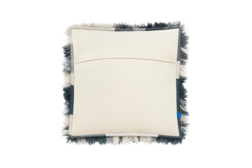 Monster poduszka Medium 50x50 cm - Dark teal-off white - Hem