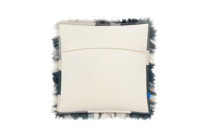 Monster poduszka Medium 50x50 cm, Dark teal-off white Hem