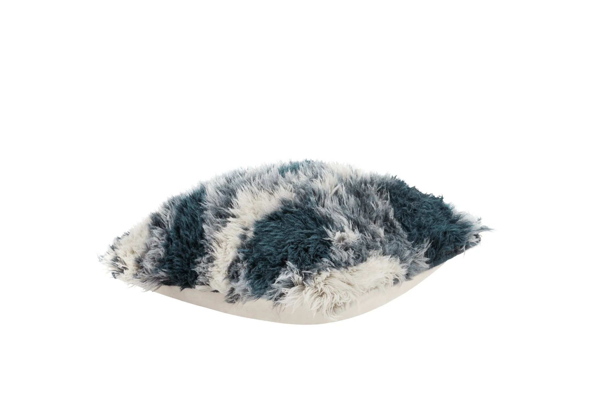 Monster poduszka Medium 50x50 cm, Dark teal-off white Hem