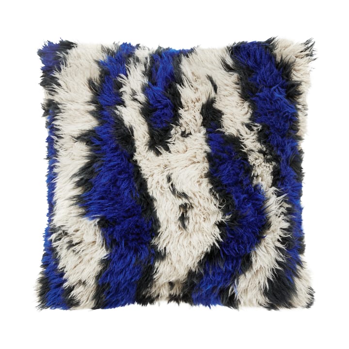Monster poduszka Medium 50x50 cm - Ultramarine blue-off white - Hem