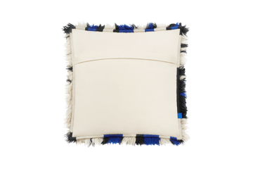 Monster poduszka Medium 50x50 cm - Ultramarine blue-off white - Hem