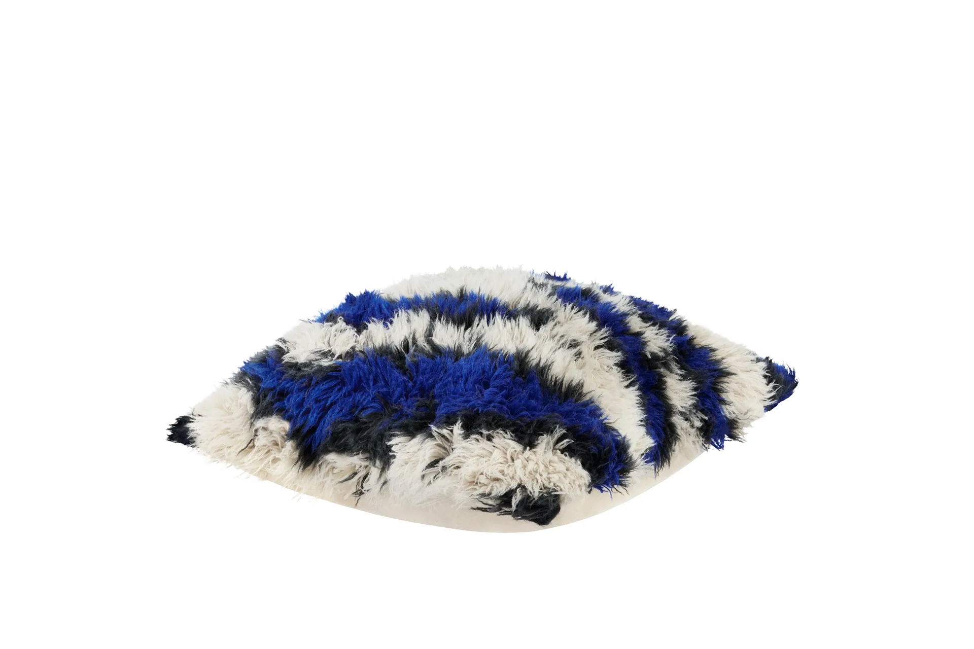 Monster poduszka Medium 50x50 cm, Ultramarine blue-off white Hem