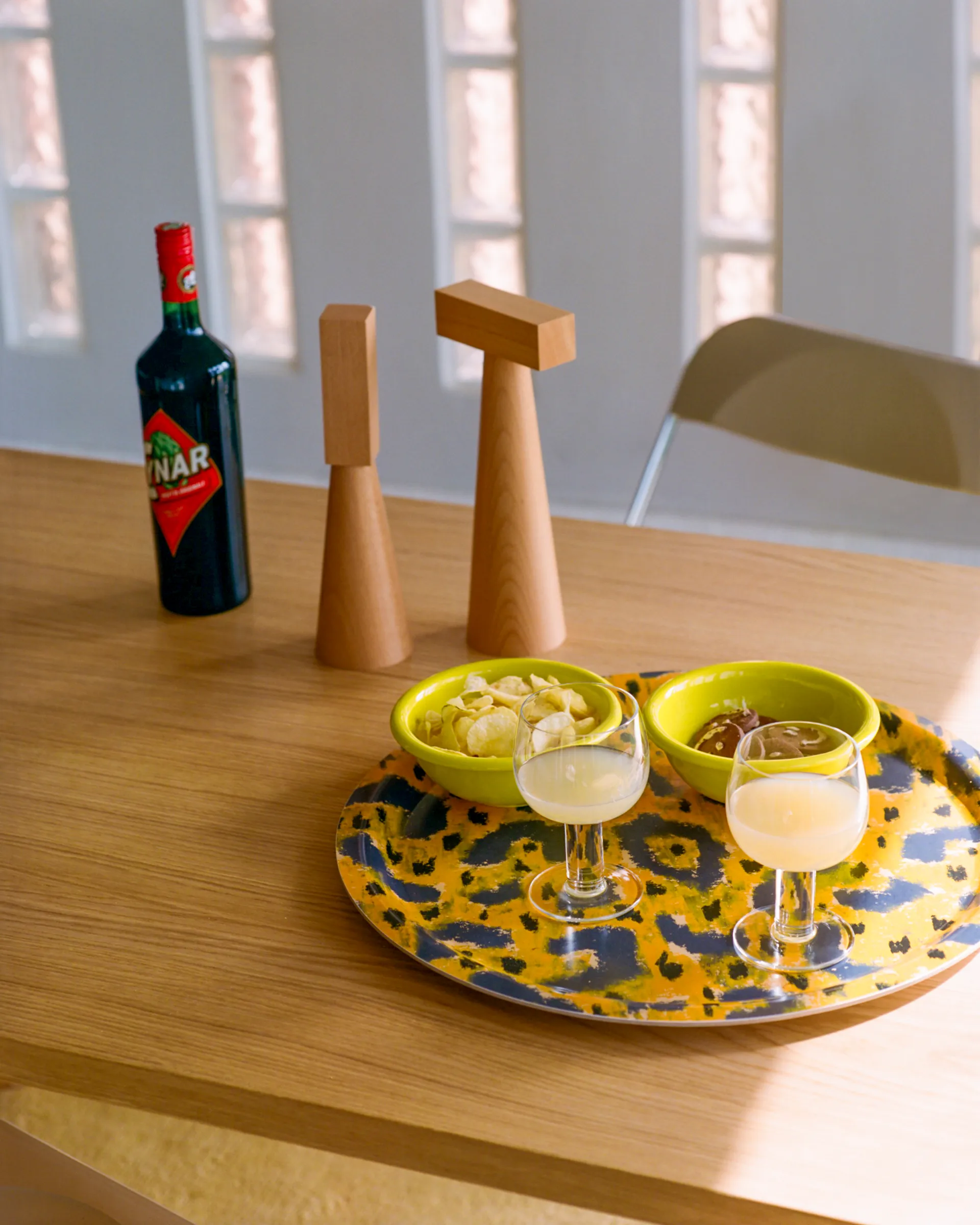 Monster taca Medium Ø49 cm, Ochre yellow-grey-black Hem