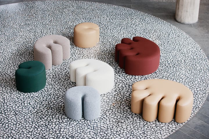 Palma pufa Medium 70x92 cm, Pebble Hem