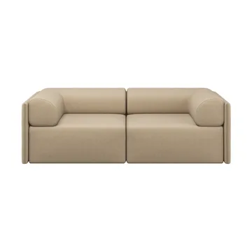 Palo Block 2-osobowa sofa z podłokietnikami Low 200 cm - Beige - Hem