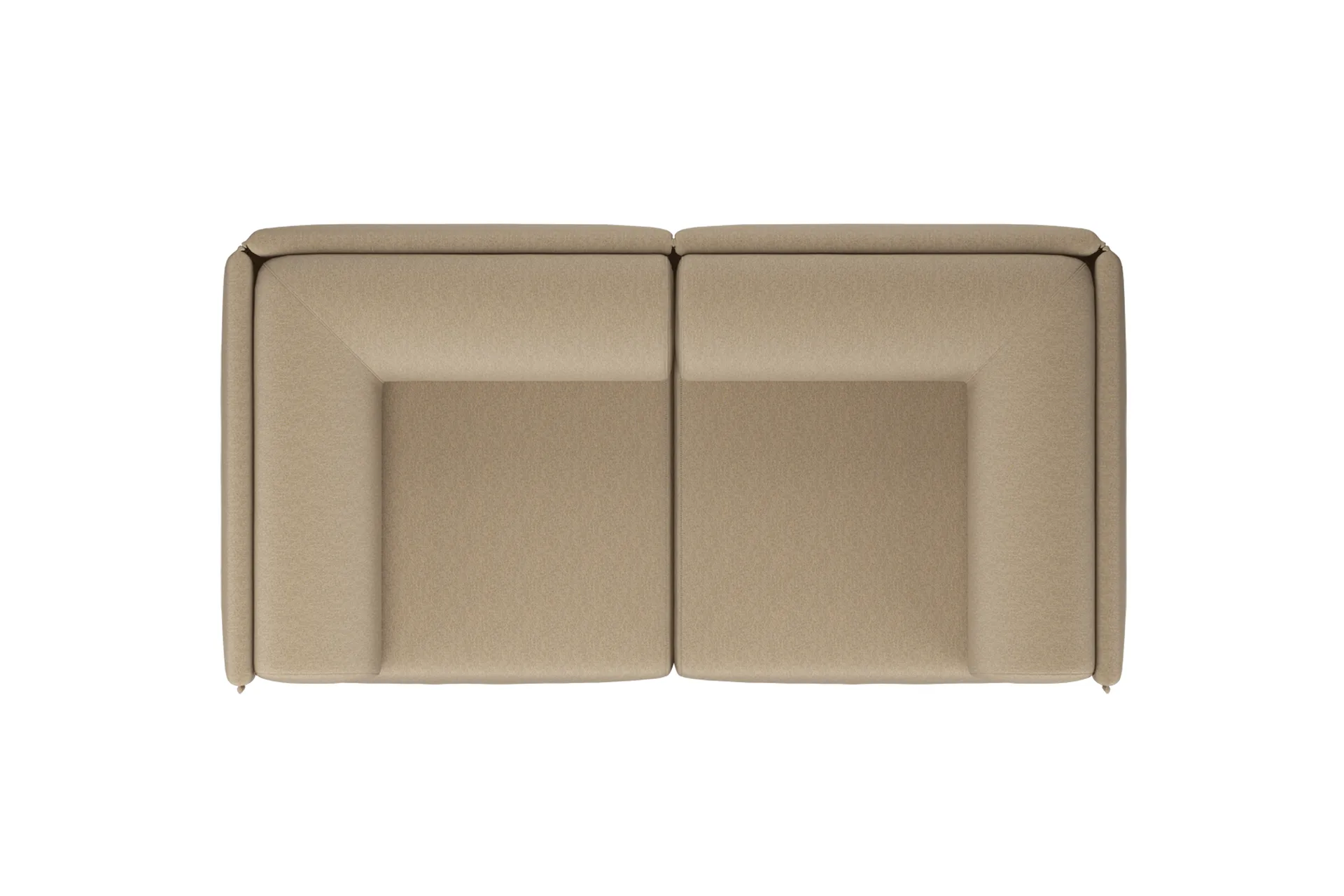 Palo Block 2-osobowa sofa z podłokietnikami Low 200 cm, Beige Hem