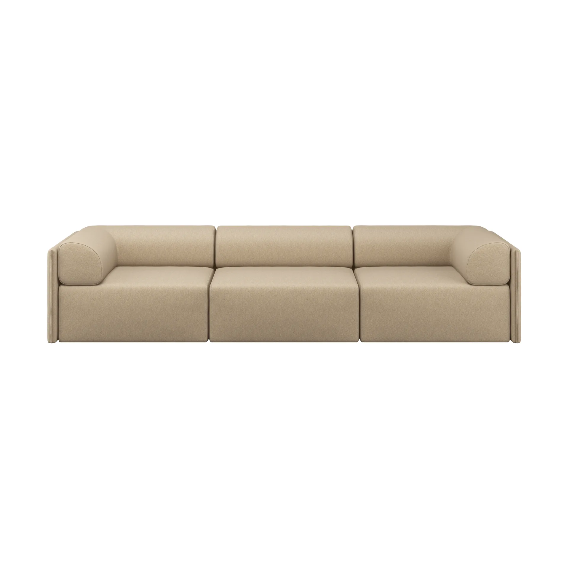 Palo Block 3-osobowa sofa z podłokietnikami Low 295 cm, Beige Hem