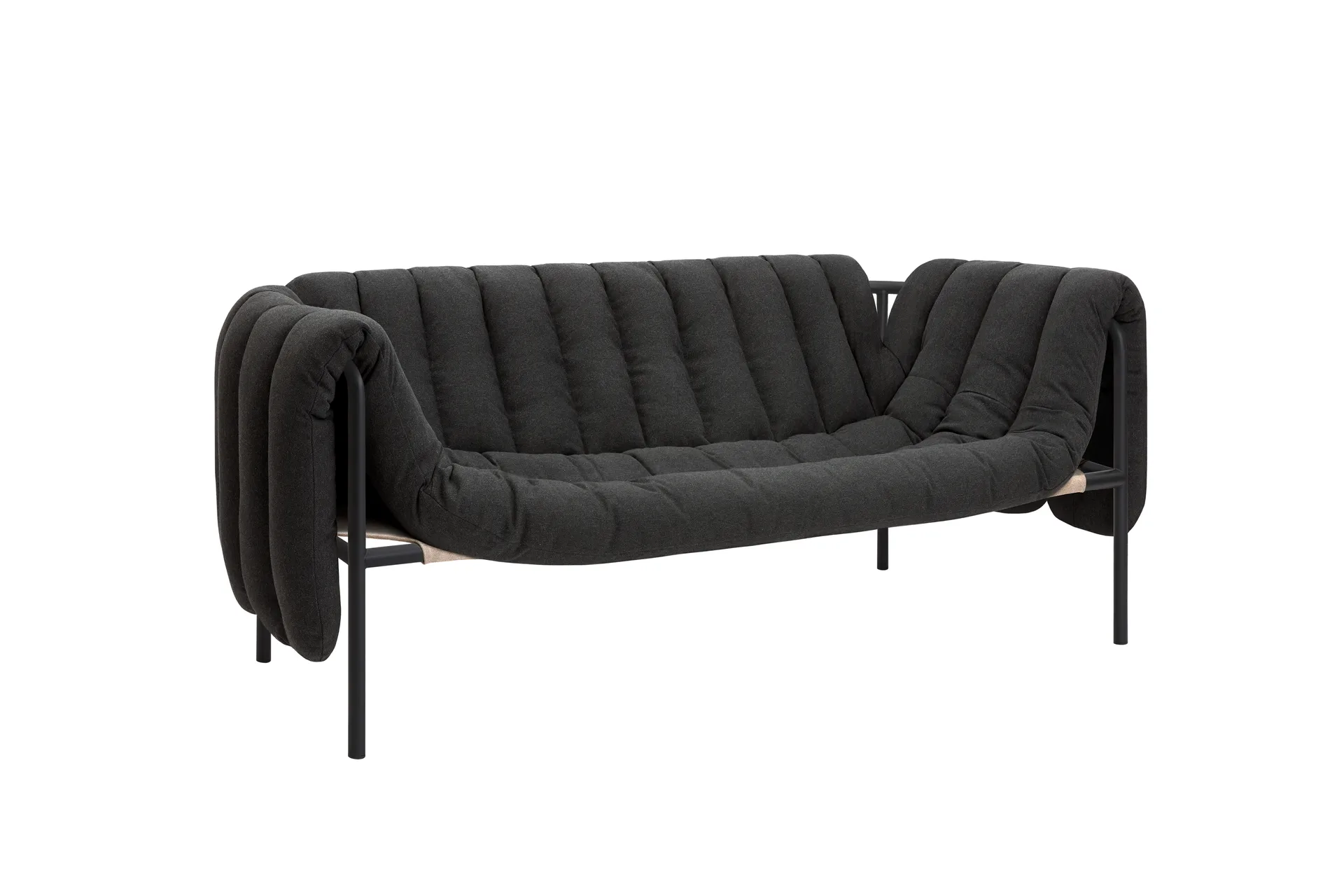 Puffy 2,5-osobowa sofa 205 cm, Anthracite-black grey Hem