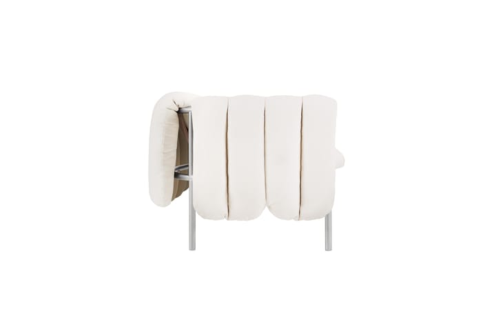 Puffy 2,5-osobowa sofa 205 cm, Natural-stal nierdzewna Hem
