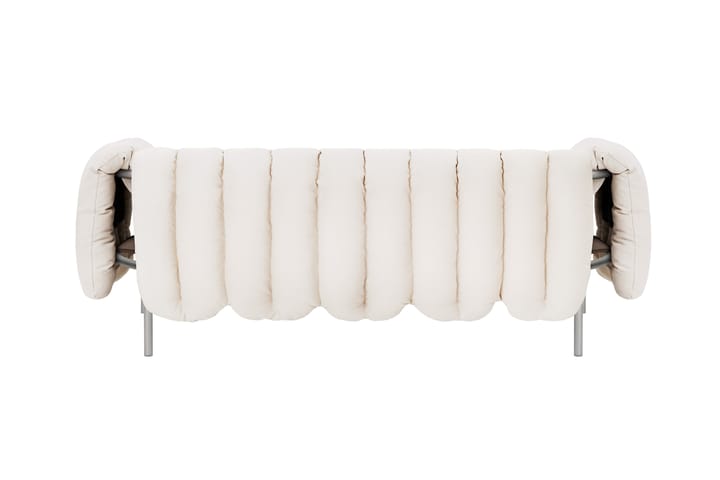 Puffy 2,5-osobowa sofa 205 cm, Natural-stal nierdzewna Hem