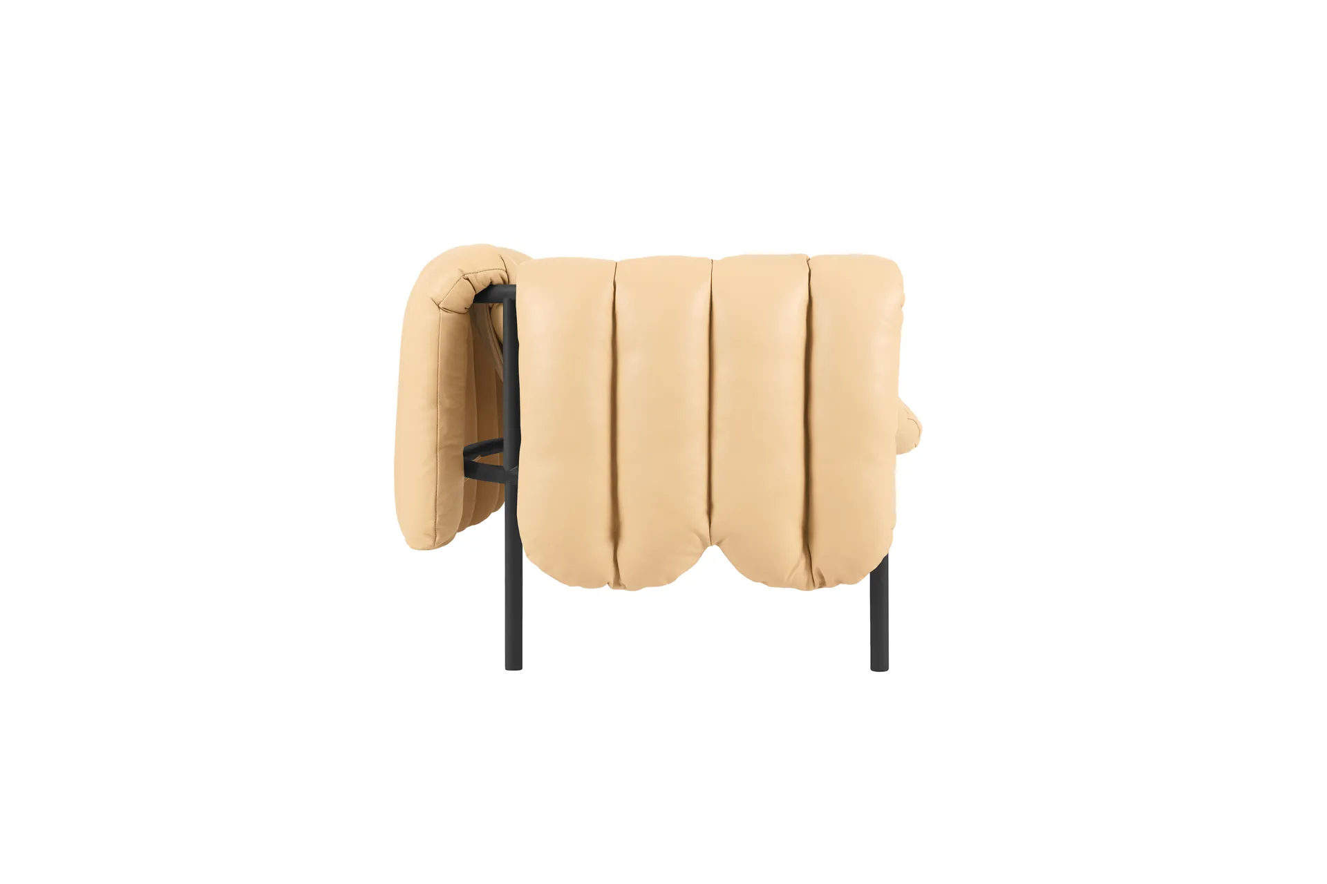 Puffy 2,5-osobowa sofa 205 cm, Sand leather-black grey Hem