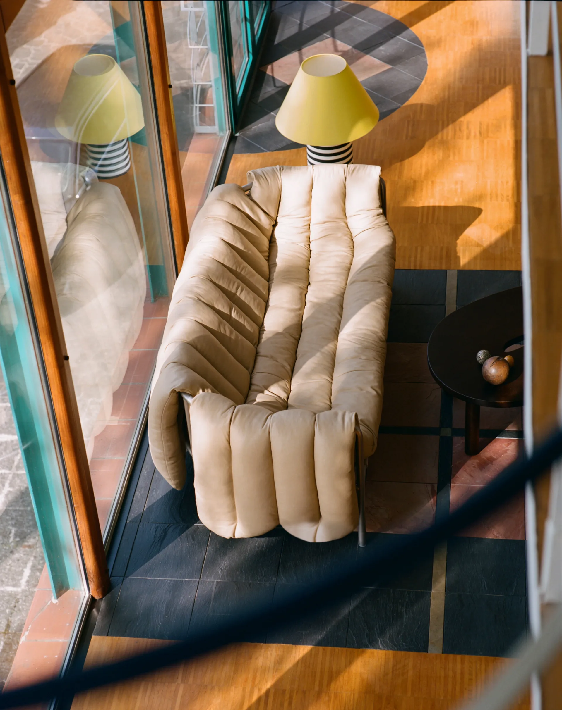 Puffy 2,5-osobowa sofa 205 cm, Sand leather-cream Hem