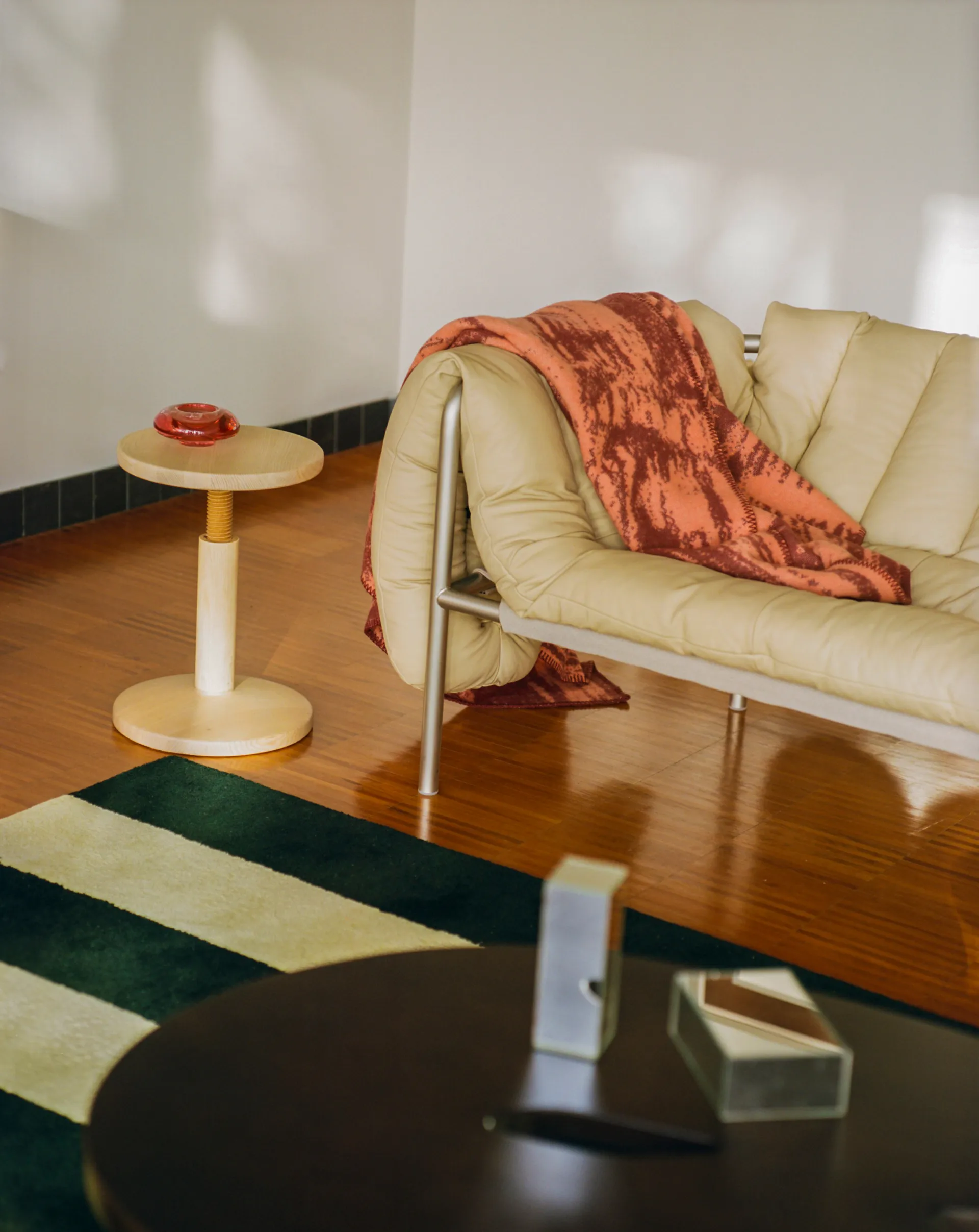 Puffy 2,5-osobowa sofa 205 cm, Sand leather-cream Hem