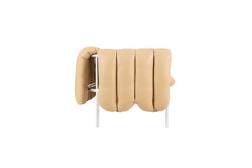 Puffy 2,5-osobowa sofa 205 cm - Sand leather-stal nierdzewna - Hem