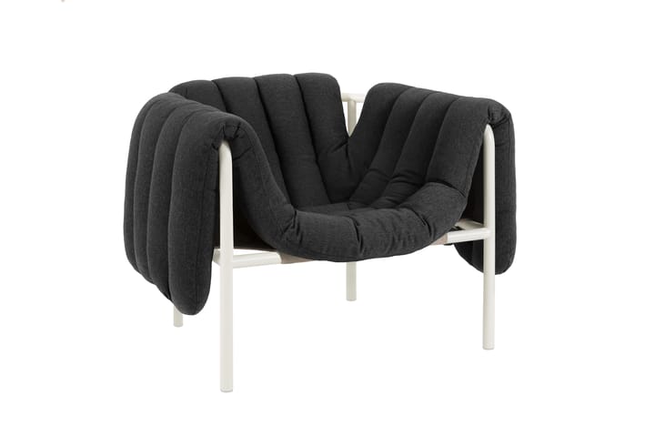 Puffy lounge fotel, Anthracite-cream Hem