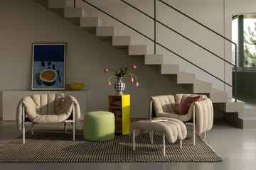 Puffy lounge fotel - Anthracite-stal nierdzewna - Hem