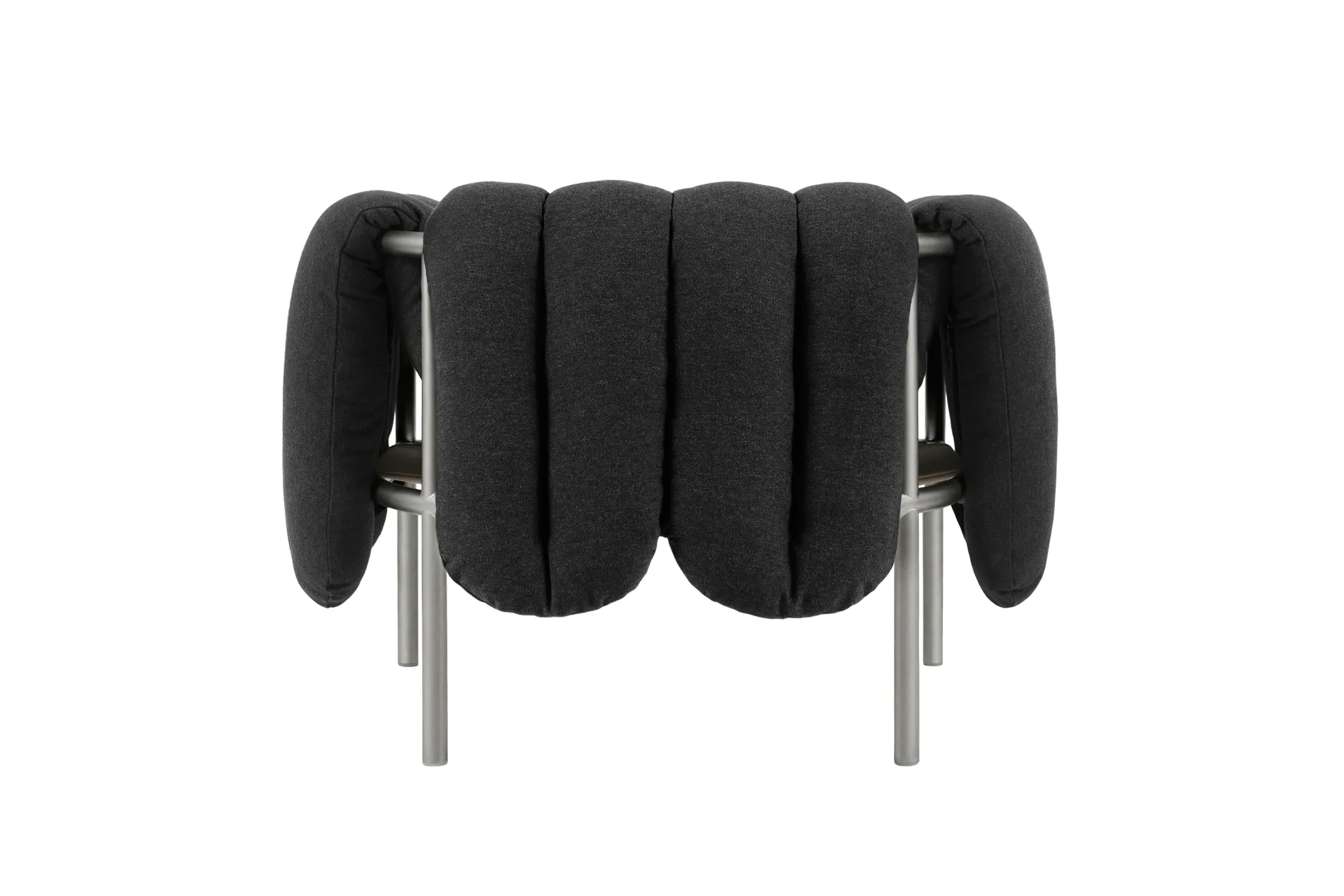 Puffy lounge fotel, Anthracite-stal nierdzewna Hem