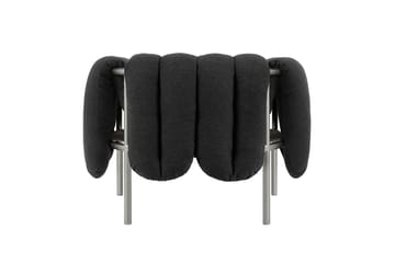 Puffy lounge fotel - Anthracite-stal nierdzewna - Hem