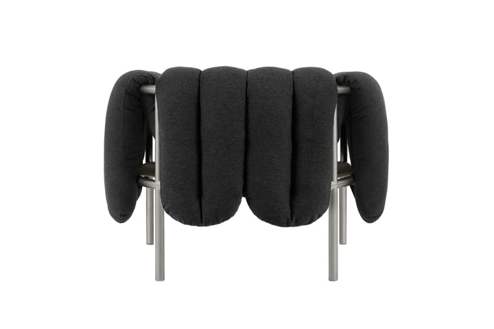 Puffy lounge fotel, Anthracite-stal nierdzewna Hem